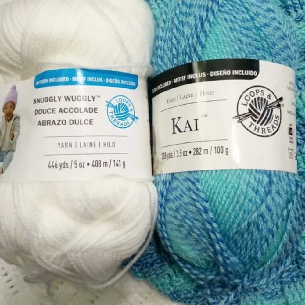 Hand Crafted Crochet Baby Blanket Lapghan Afghan Cerulean Blue Essential NWT
